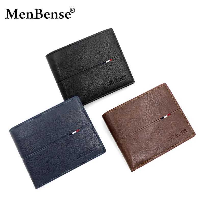 Slim Mens Wallet - New Short Zipper Design Card Photo Holder Simple Coin Pocket - High - Quality PU LeatherT251119