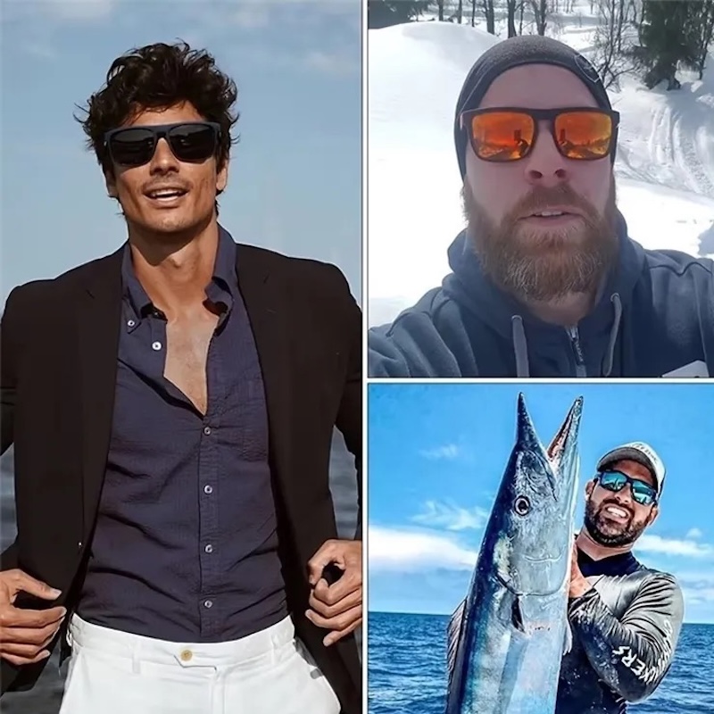 Chic Designer Polarized Square Sunglasses Men for Fishing Driving Travel,Beach Outdoor Sport Use Golf Waterproof, 2026 Trending Bestseller, CB Fashion