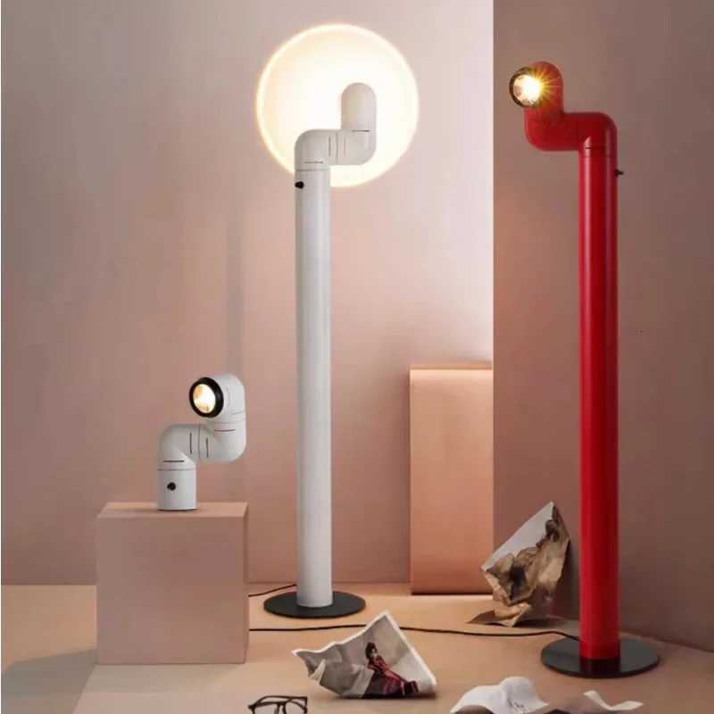 2025 Spanish Santa Cole Space Age Tatu Floor Light Red/White Water Pipe Table Lamp For Bedroom Living Room Designer Floor Lamp M251119