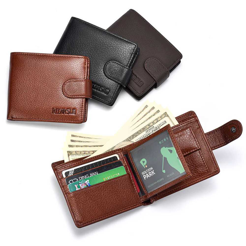Genuine leather Mens Wallet Classic Style Short Multi-Card Wallet Coin Pocket Wallet High-End Minimalist wallet for MenT251119