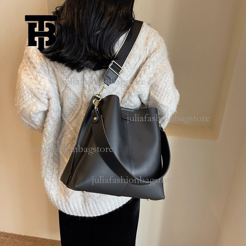 TB BHULAMTE Designer Women's Large Capacity Bucket Bag New Retro Fashion Single Shoulder Crossbody Bag Fashion Brand Luxury Handbag Versatile Sho
