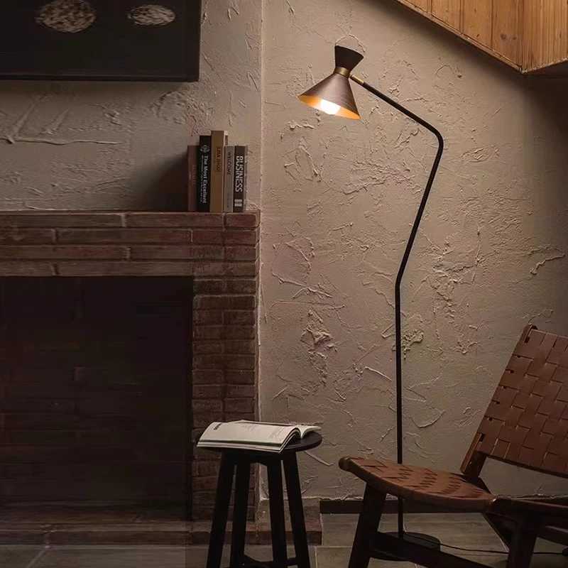 Nordic Minimalist LED Floor Lamp Living Room Bedroom Study Metal Atmosphere Lighting Decoration Modern Floor Lighting Fixture M251119
