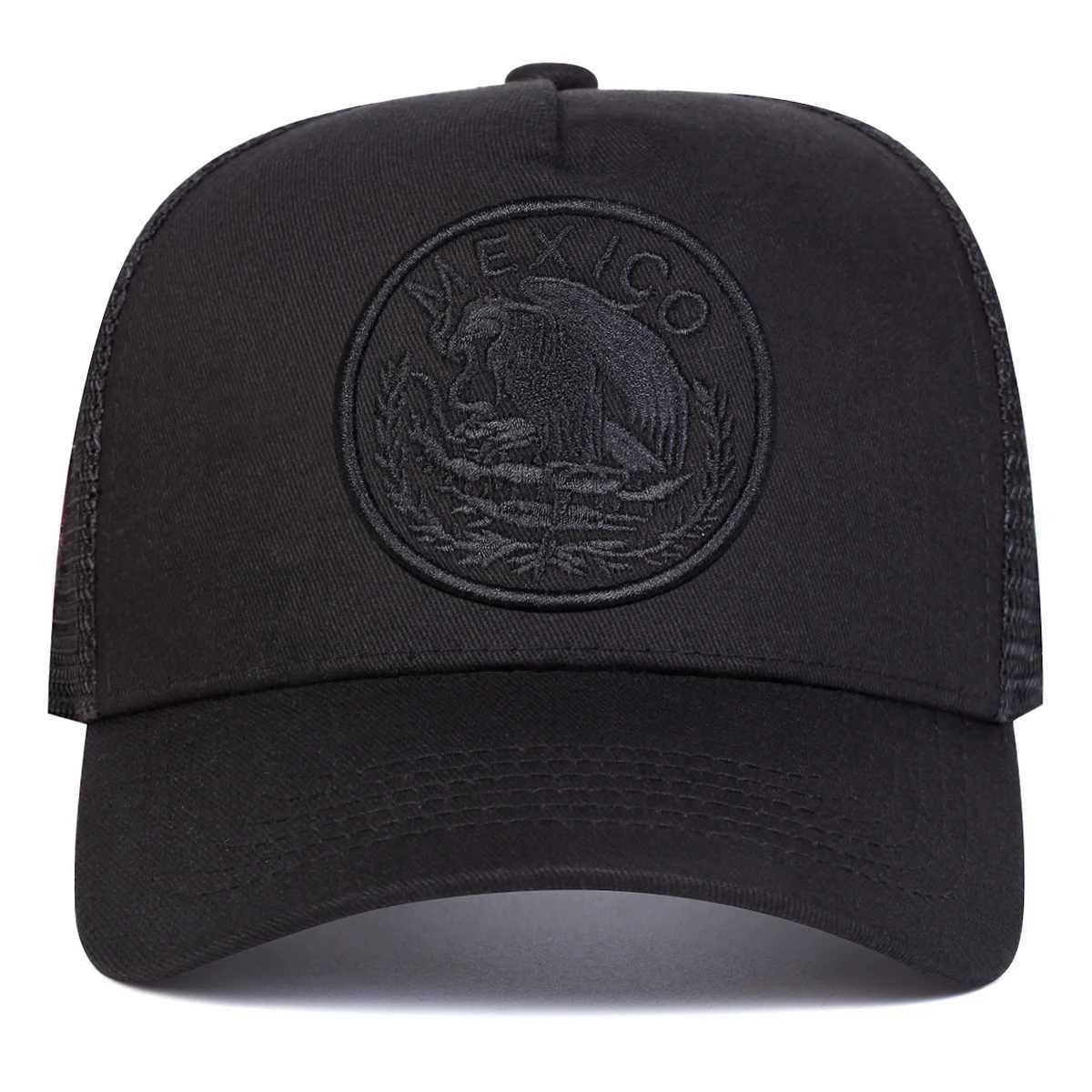 Neutral Mexican flag embroidered baseball net hat spring and summer outdoor adjustable casual hat dad hat sun protection hat Y250418