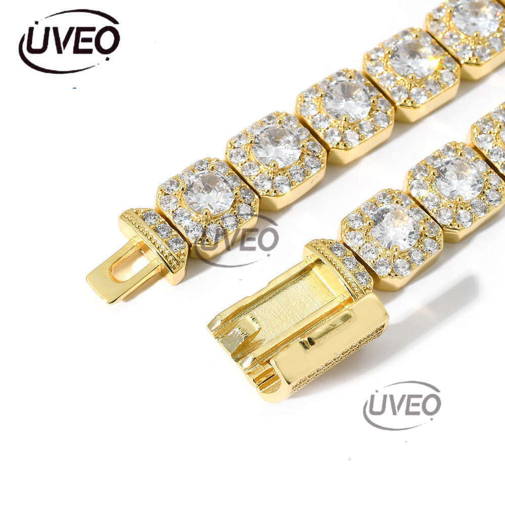 Designer luxury 13mm flip cap buckle rock sugar Ice out VVS Moissamite bracelet for men and women Free delivery