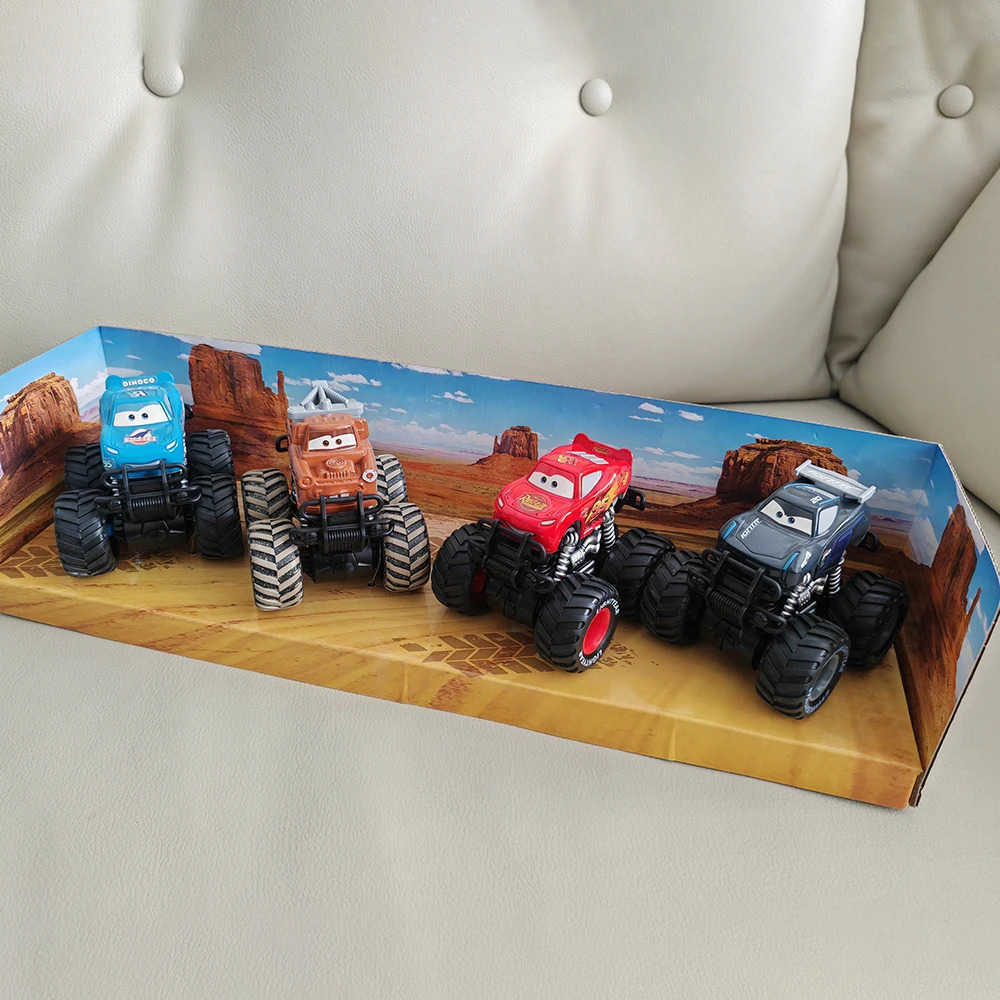Disney Pixar Cars Set Lightning Mcqueen Figures Jackson Storm Mack Uncle Truck Pull-Back Cars Model Doll Children Toy For Gift W20250419
