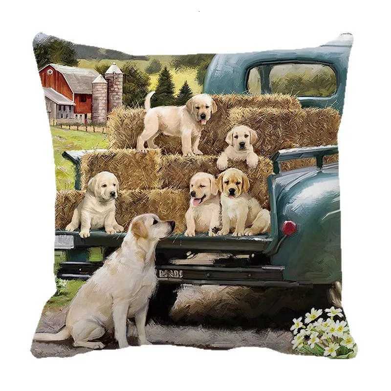 Christmas tree Santa Claus gift elk Digital printing short plush covers for car sofa office cushion cover home goodsM251119