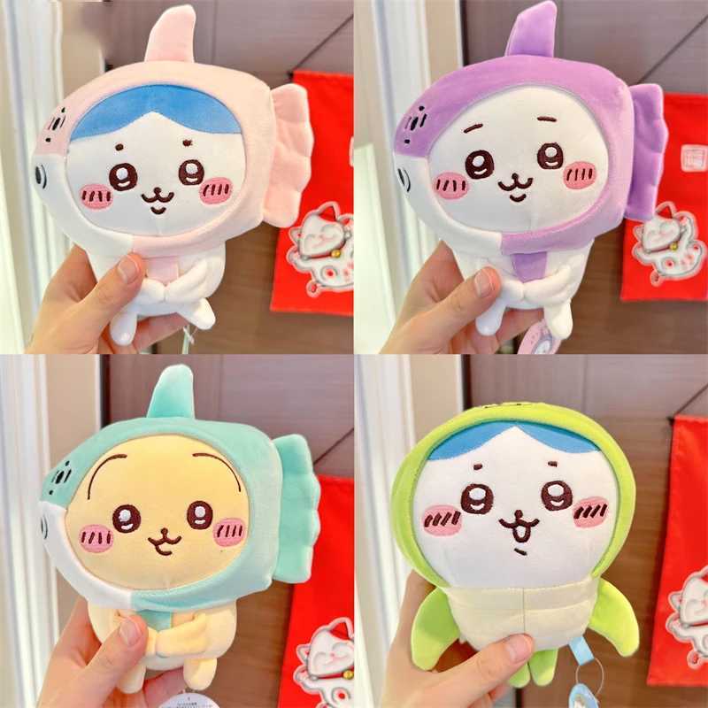New Arrival Kawaii Chiikawas Cute Marine Animal Plush Doll Hachiware Usagi Plush Keychain Pendant Cute Cartoon Bag Charm Gift T250419