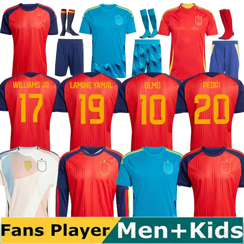 25 26 Men kids kit Spain CARVAJAL Espana football shirt soccer jersey TORRES GAVI RODRIGO PEDRI LAMINE