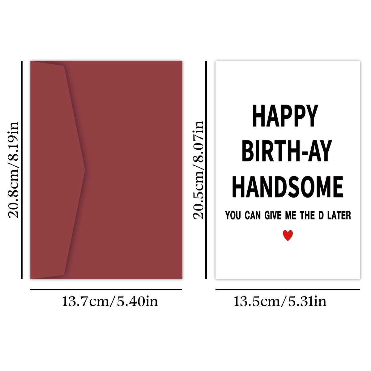 1PC Funny For FriendHappy For Husband FriendsRude Birthday Card For MenPersonalised G251119