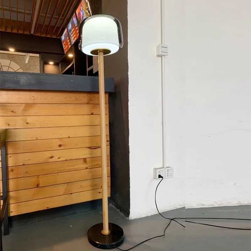 Modern Double Glass Floor Lamps Minimalist Corner Standing Lamp Sofa Home Decoration Living Room Bedroom Bedside Lamp Lighting M251119