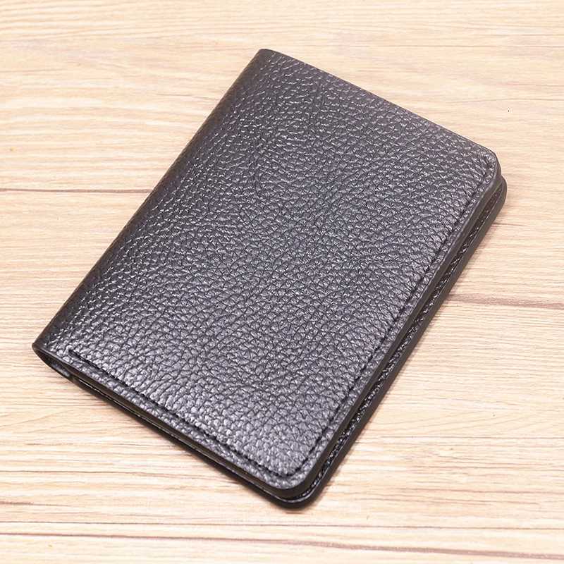 PU Leather Wallet For Men Women Soft Fashion Short Bifold Slim Mini Small Thin Mens Purse With ID Business Credit Card CaseT251119