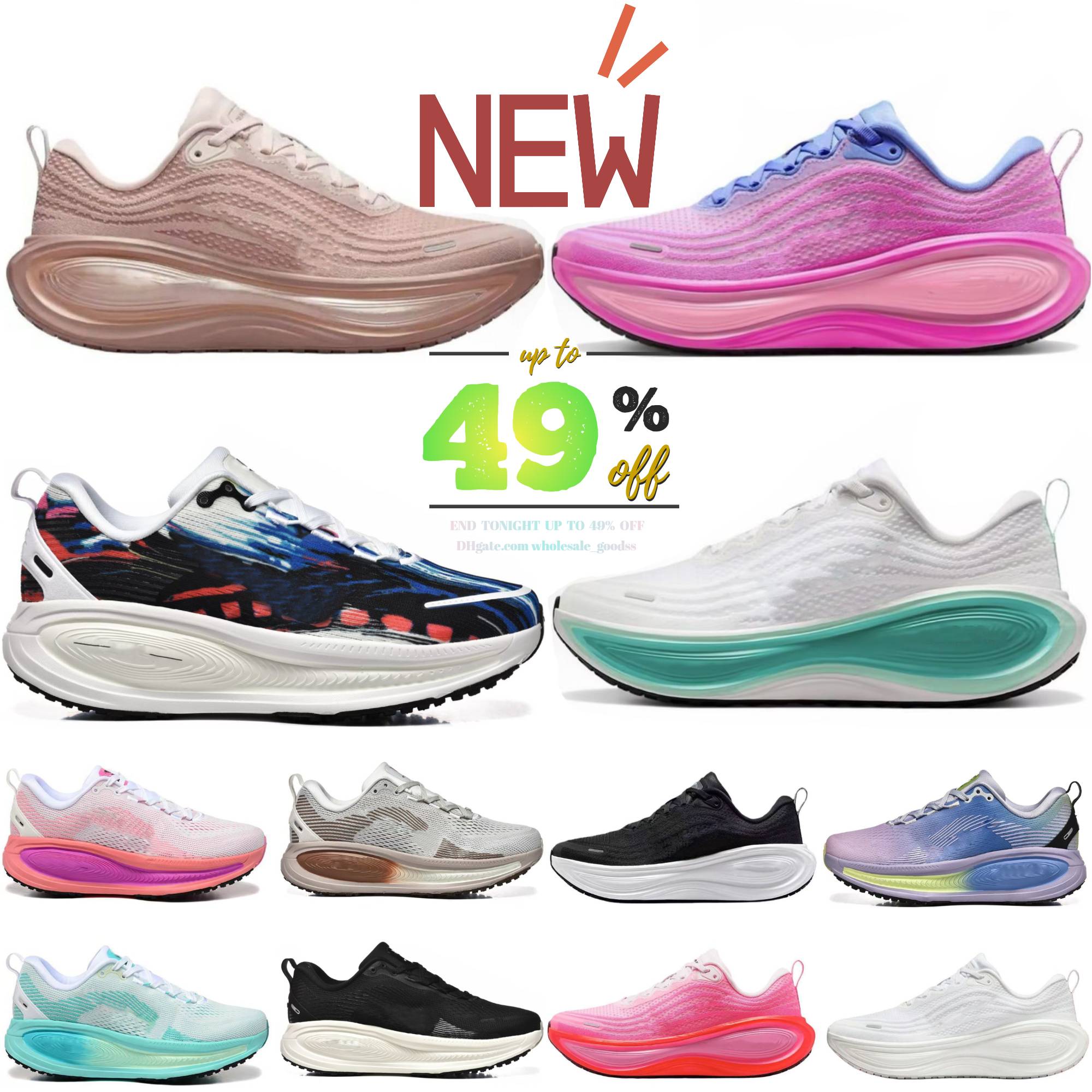 Top Designer shoes Men Women Sneakers Vomeros 18 Run Anthracite Shadow Grey Cream Pink Triple Black Summit White Outdoor Sports Trainers Running Shoes Size