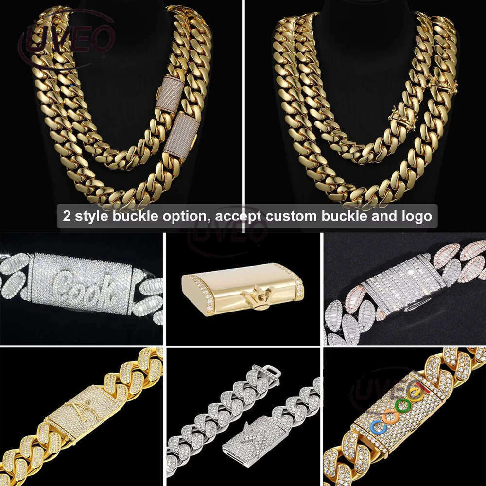 Cadenas cubana Wholesale Hip Hop Jewelry 14K Gold Plated Choker Solid Miami Cuban k Chain Necklace For Men