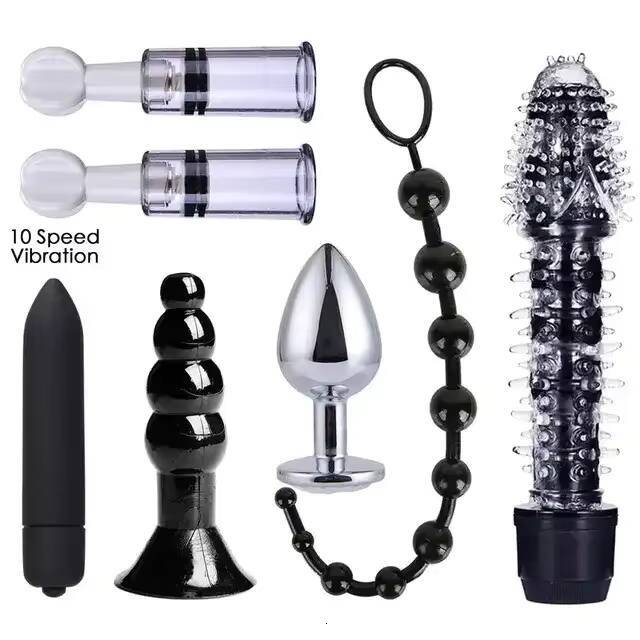 Hot Selling 26 PCS Adult BDSM Sex Toys Products Women Sex Bondage Set Handcuffs Whip Anal Plug Vibrator Dildo