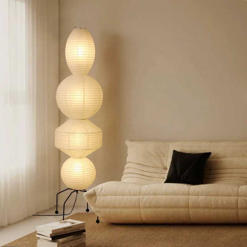 Noguchi Paper Floor Lamp Atmosphere Designer Rice Paper Bedroom Living Room Hotel Homestay Wabi-sabi Corner Floor Lamp M251119