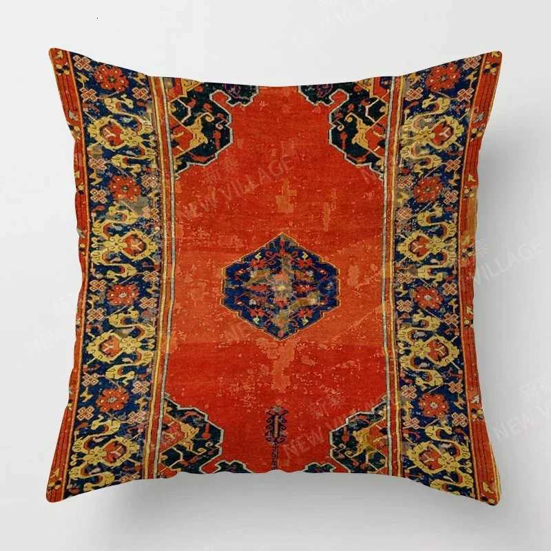 Bohemian floral pattern throw cover with short plush print for living room sofa decoration cushion cover coversM251119