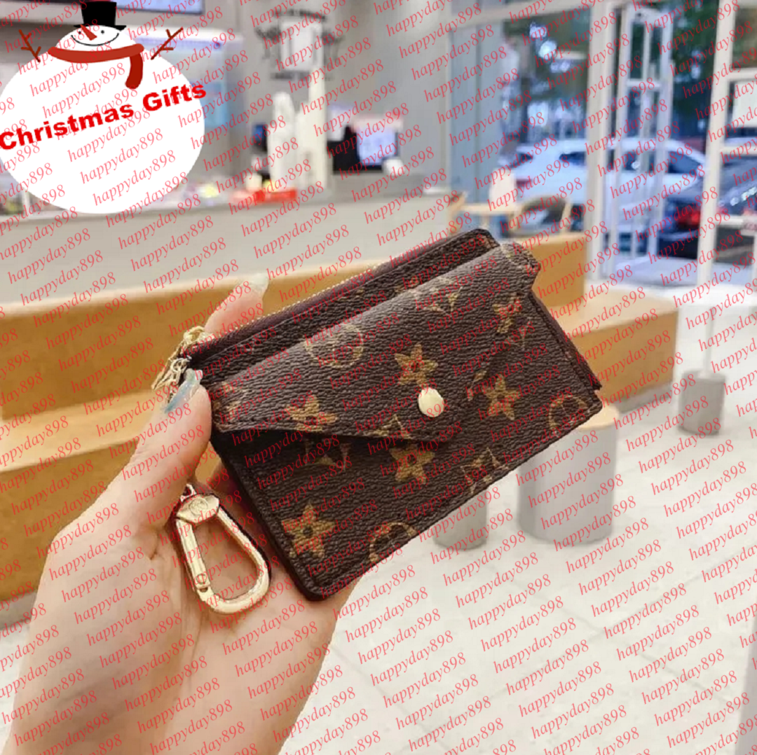 Designer Wallet Womens Mini Zippy Organizer Bag Credit Card Holder Coin Purse Key Pouch Purses Keychain Bags Clutch with Box