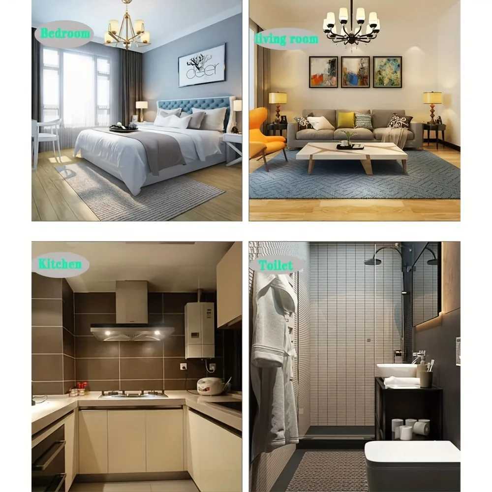 30pcs Thickened Auto-Lock Drawstring Trash BagsCompact Roll Design for Kitchen BathroomOffice Bedroom Living Room C251119