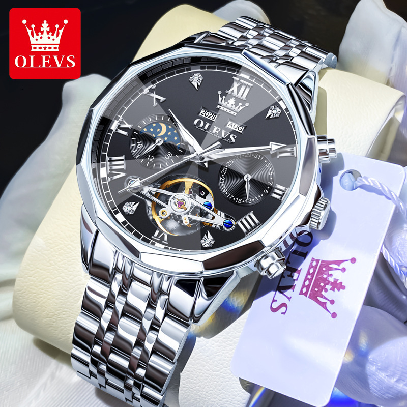 OLEVS Designer Celebrity Endorsed Watches Multi Functional Skeleton Best-selling Luminous Mechanical Watches Watches Men's Watches Free Shipping 