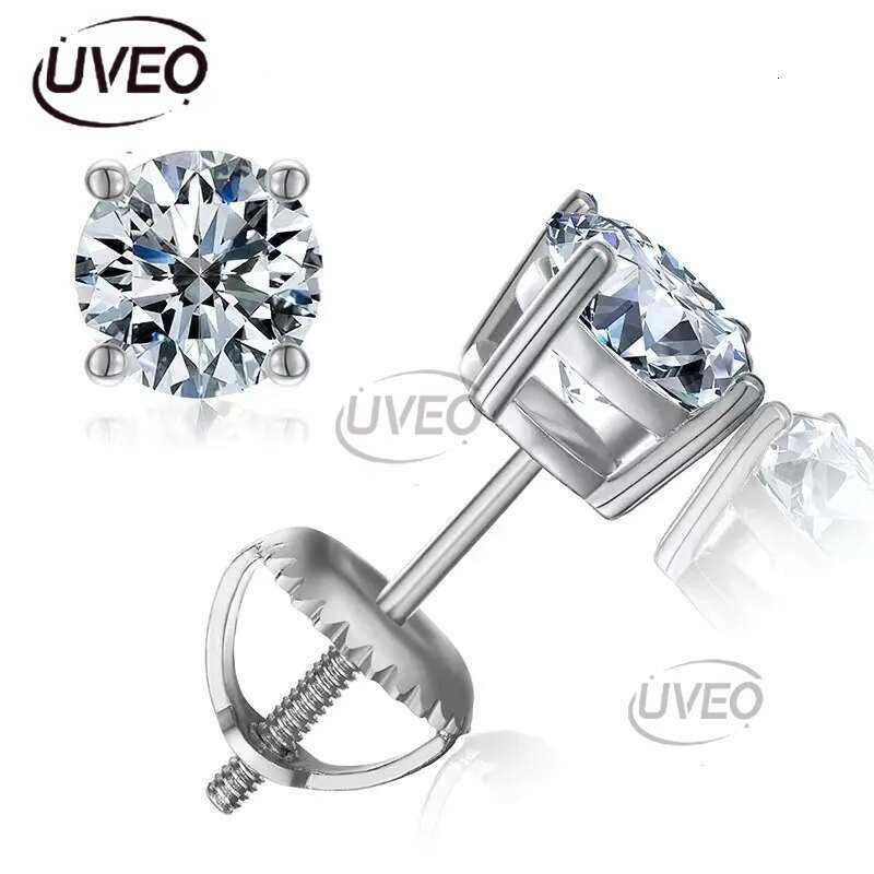pass dia tester vvs moissanite designer for women sterg sier stud earrings gold plated mens screw back earring jewelry valentines day gift