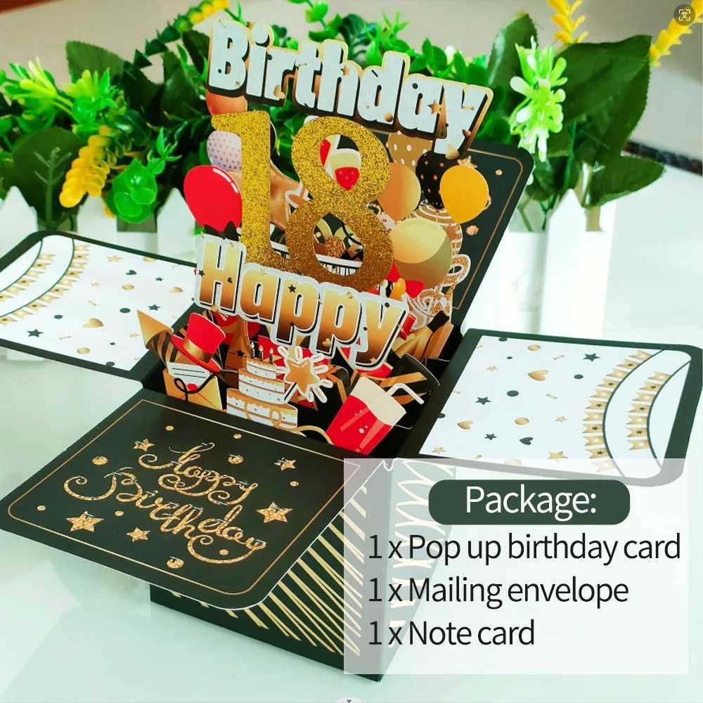 16th 3D Pop Up Birthday Card with Envelope16th Birthday Card for Him or HerHappy Birthday 3D Card for Boys or Girls1pcs G251119