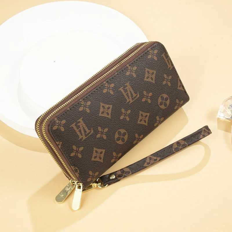 Wallet Womens Long Handbag Purse New Fashion Large Capacity Double Zipper Mobile Phone Bags Cards Holder Printing Clutch BagW251119