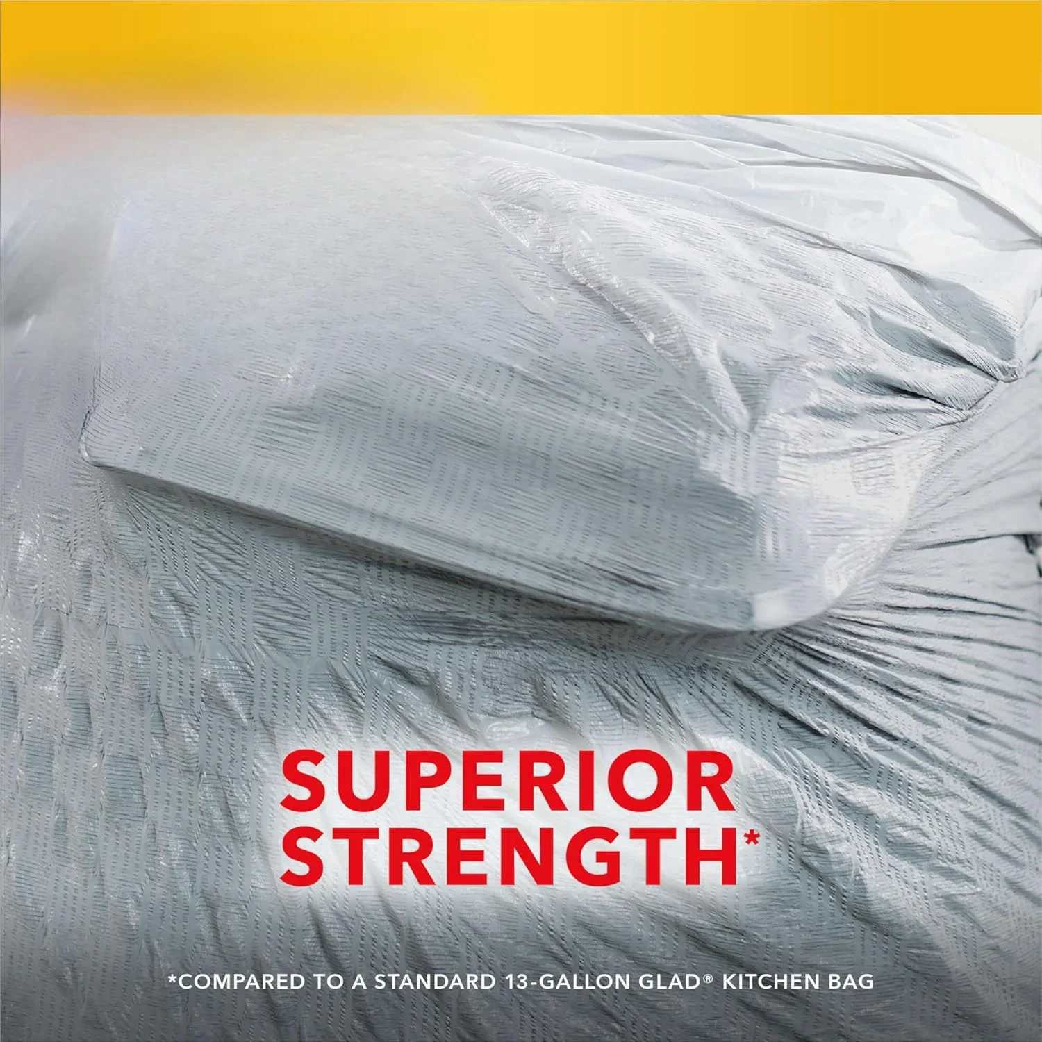 High kitchen drawstring trash bags - Stink Shield 13 gallon white trash bags 110 C251119