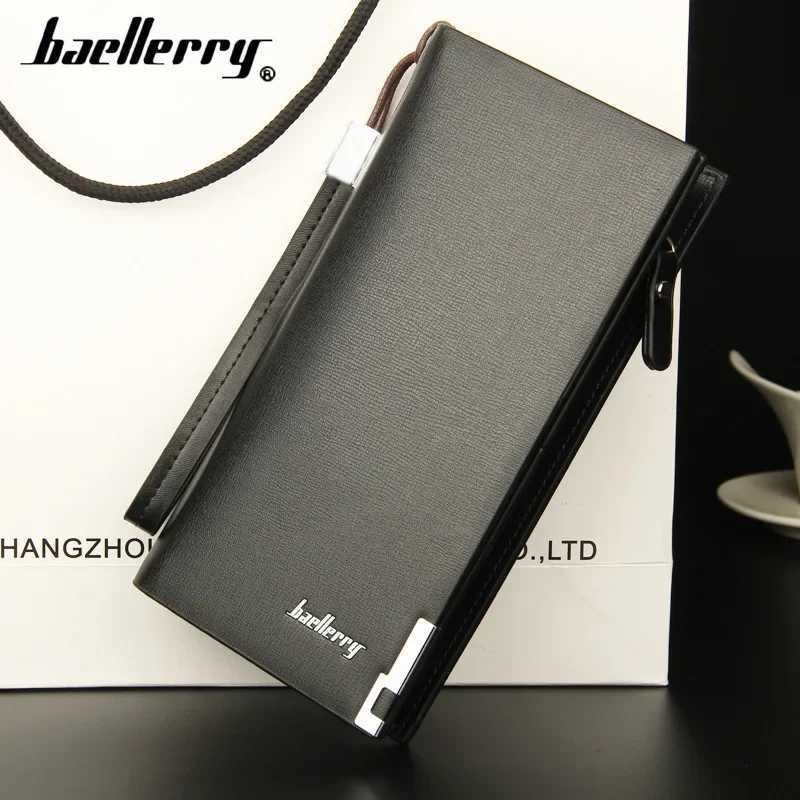 Men Wallets Classic Long Style Card Holder Male Purse Quality Zipper Large Capacity Big Brand Luxury Wallet For MenT251119
