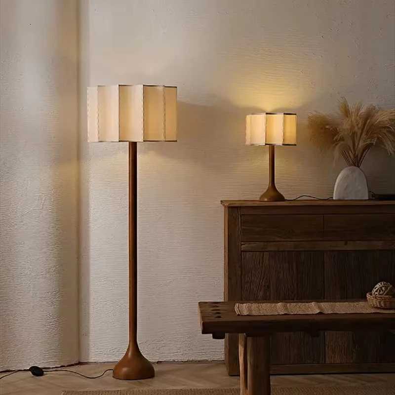 Wabi Sabi Floor Lamp Minimalist Solid Wood Lamp Living Room Lamp Bedroom Sofa Lamp Bedside Art Decoration Desk Lamp LED Light M251119