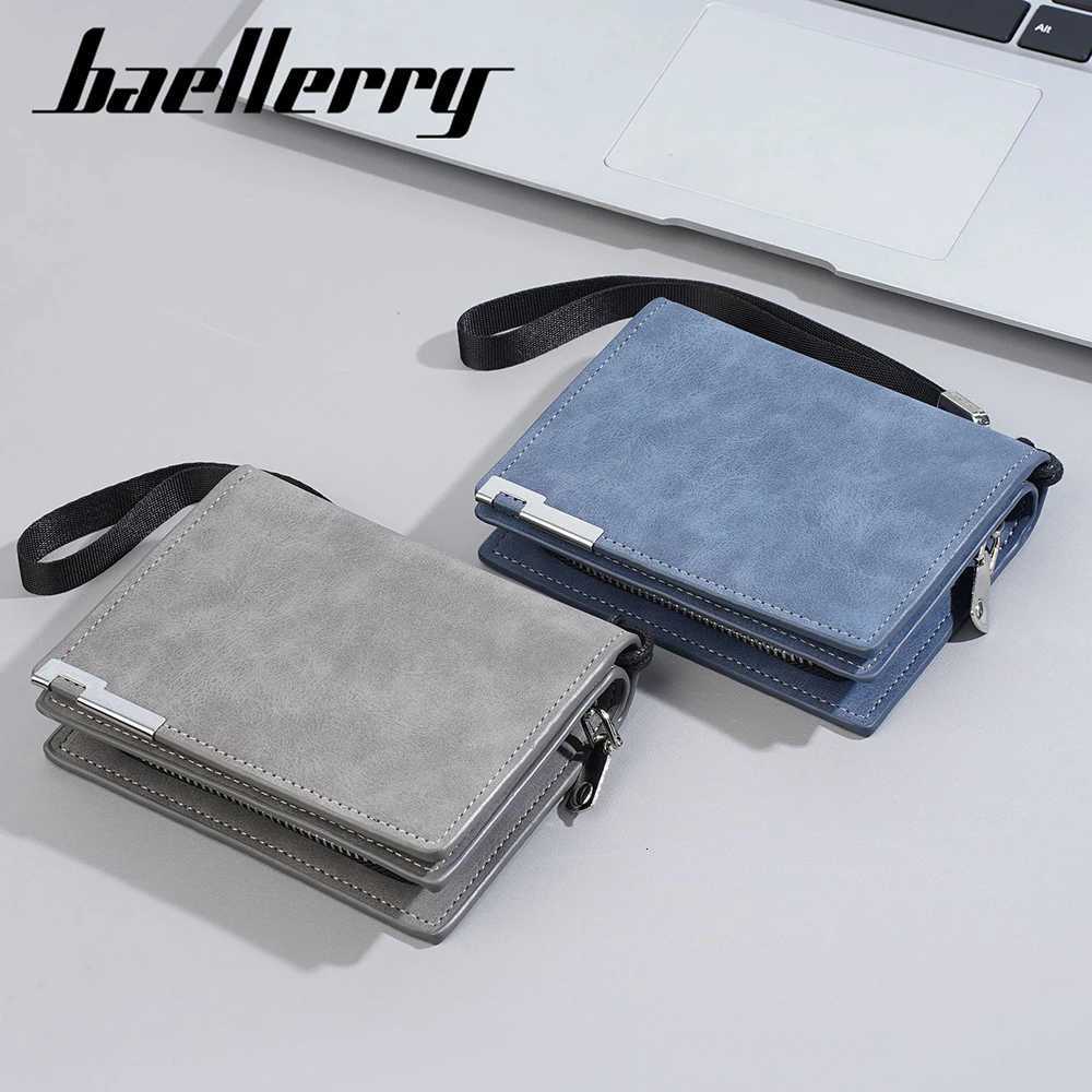 New High Quality Simple Men Wallets Zipper Card Photo Holder Simple Female Coin Purse Large Capacity Card Clips Wallet For MenT251119