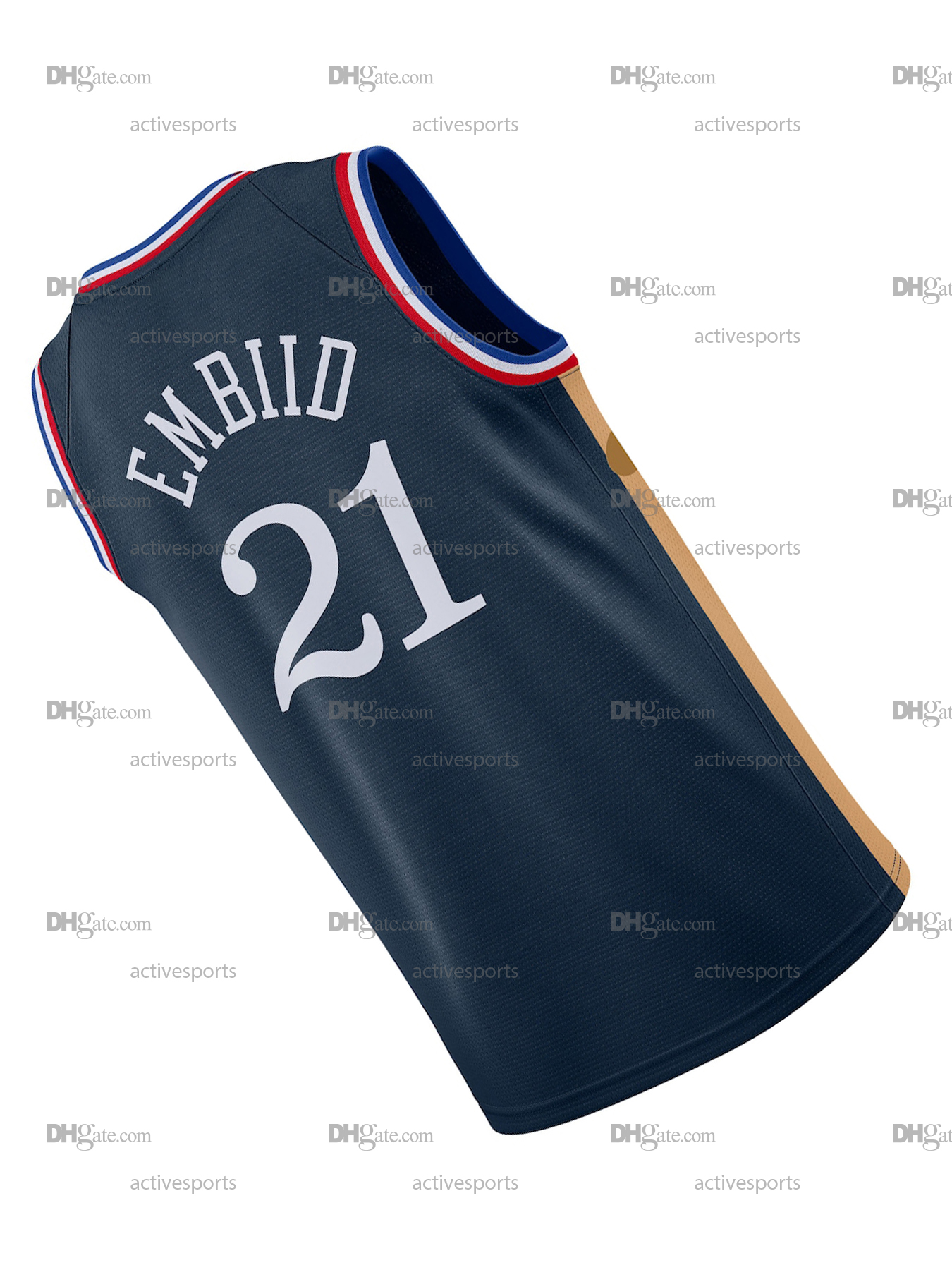 Mens Womens Youth Maxey Basketball Jersey Embiid George Edgecombe McCain Stitched Name number
