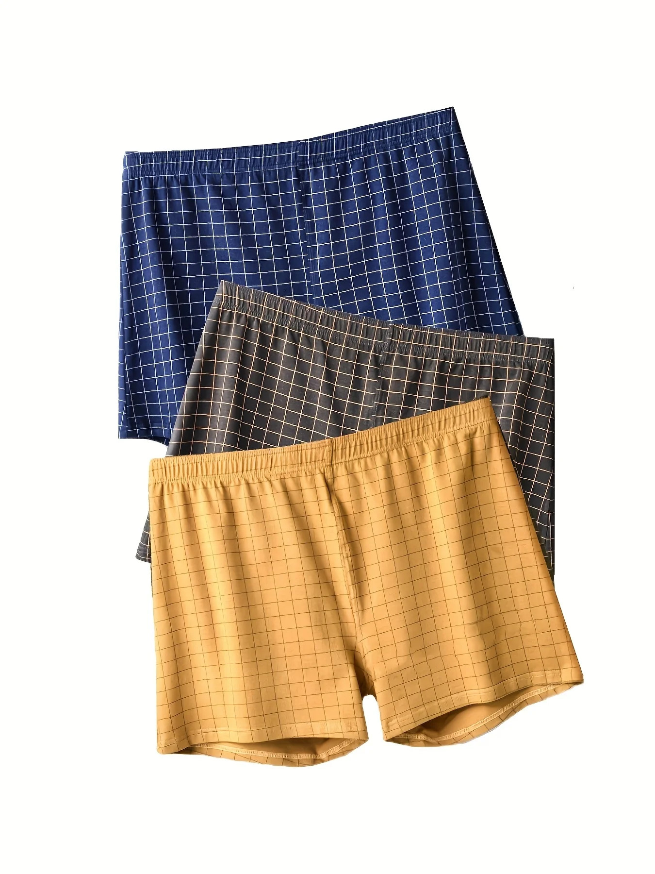 3 piecesSETB Aro Mens Underwear Loose Flat Pants Family Shorts Four Corner Plus Size L4XL 250417