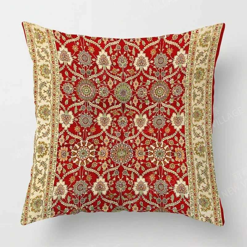Bohemian floral pattern throw cover with short plush print for living room sofa decoration cushion cover coversM251119