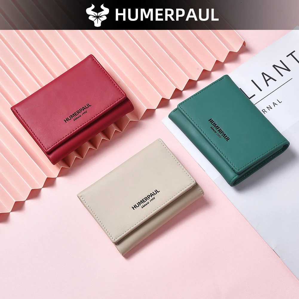 Genuine Leather Womens RFID Wallet With Coin Pocket Short Trifold Wallets Small Zipper Clutch With Card Holders Female PurseT251119
