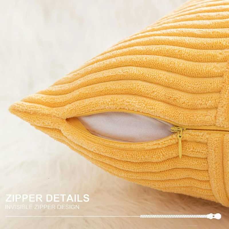 30x50cm 45x45cm 50x50cm Corduroy Throw Covers Striped Patchwork Yellow Farmhouse Classic Halloween Decor casesM251119