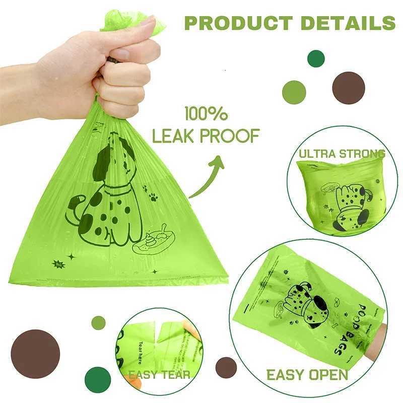 EPI Biodegradable Dog Poop Bags Lavender Scented Pet Poop Bags With Holder Extra Thick Leakproof Dog Poop Bags With Dispenser C251119