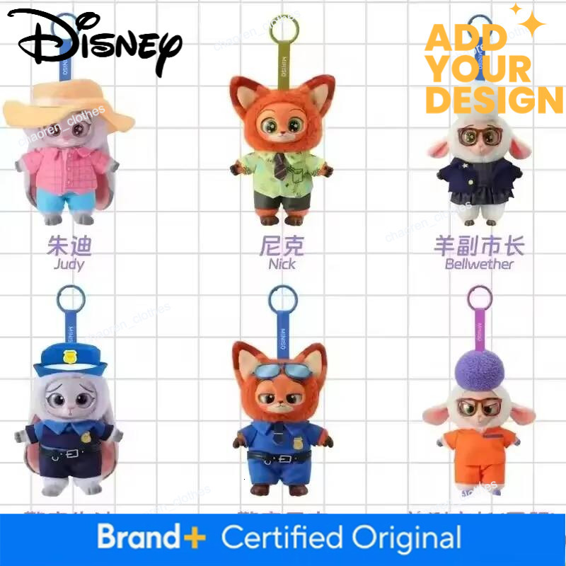 custom Zootopia - Judy & Nick Pvc Figure Toys Keychain, Cute Collectible Toy, Fashionable Chrismas Gift