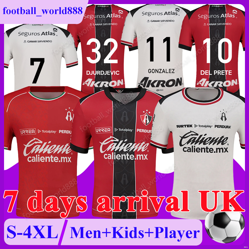 XXXL 4XL LIGA MX Atlas FC 25 26 Soccer Jerseys DJURDJEVIC GONZALEZ 2025 Football Shirts DEL PRETE MATIAS football kits MATEO E.AGUIRRE P.RAMIREZ Men Kids Kits Socks Sets