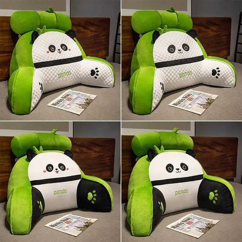 New Ice Bean Multifunctional Waist Cushion Headrest Tatami Mattress Panda Waist Protection Soft Bag CushionM251119