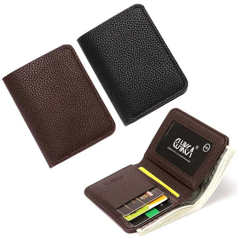 Fashion Soft Men Wallet Pu Leather Lychee Pattern Mini Coin Purse Drivers License Card HolderT251119