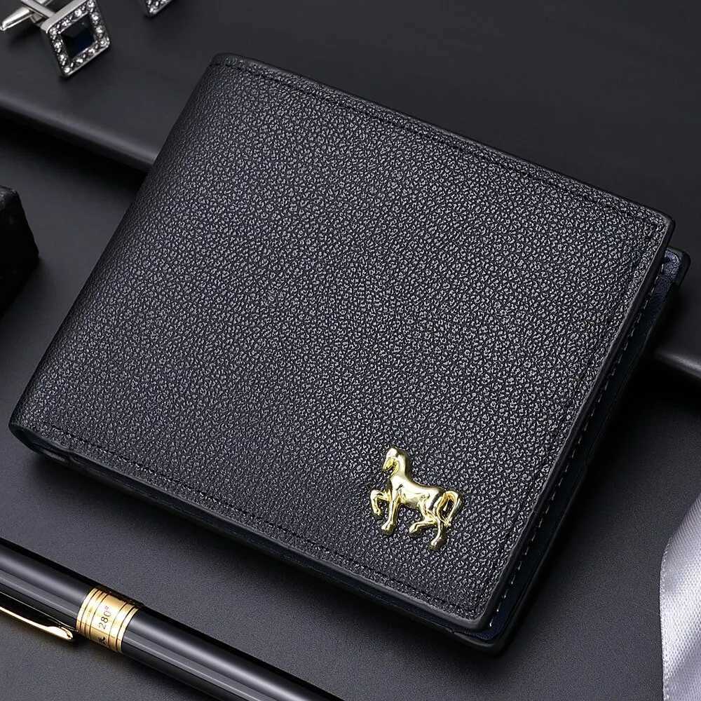 New Mens Horizontal Wallet Multi-Functional Business Zipper Coin For Men Wallet With Credit Card HolderT251119