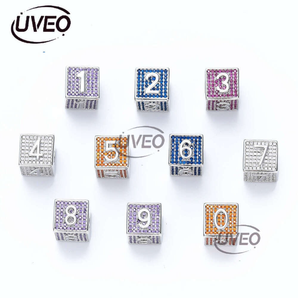 Dice Block 26 English letter pendant with square all ice out VVS Moissanite free combo Hip Hop men women Free delivery