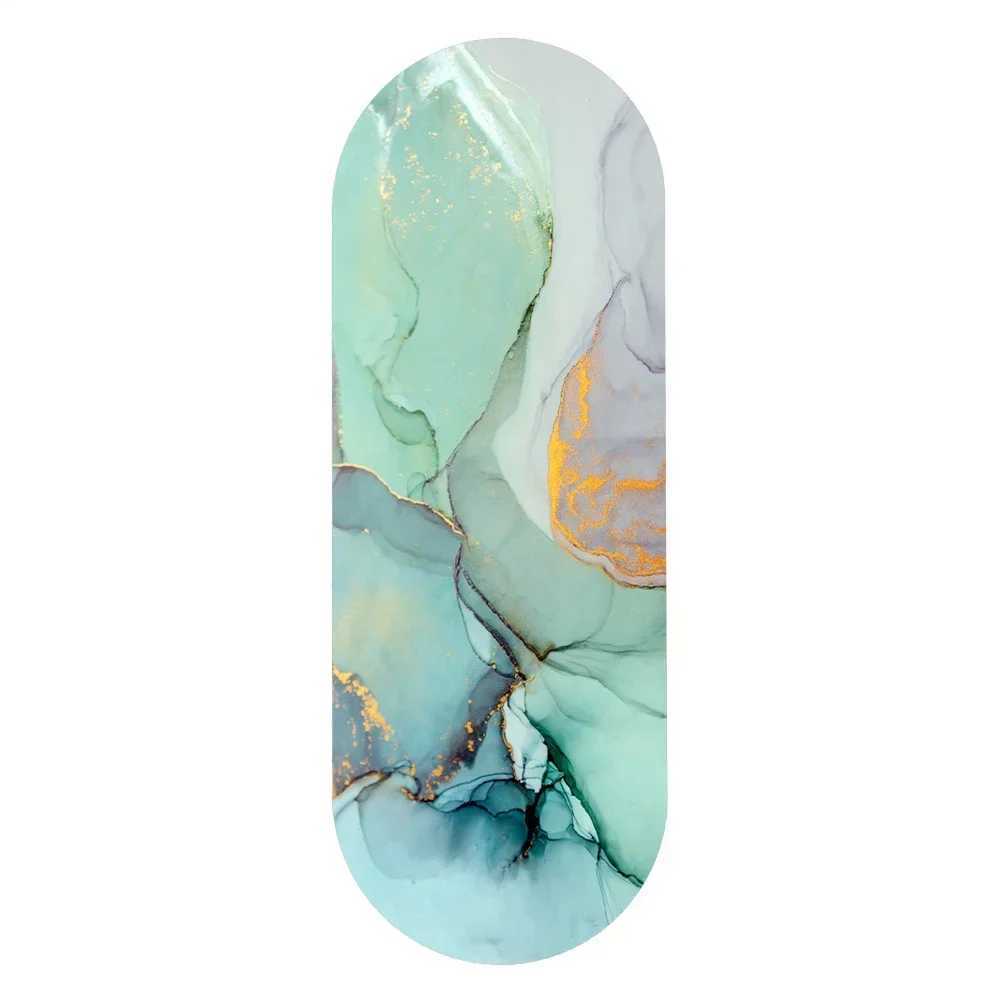 Customized solid color printed vegan matte PU yoga mat circular oval curve beige cream rubber arch shaped yoga matXJ250419