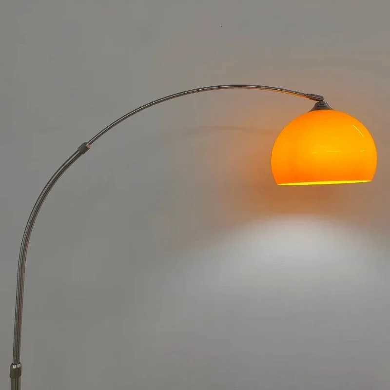 Nordic Led Floor Lamp Living Room Bedroom Stainless Steel Tall Floor Light Personality Curved Glass Standing Lamps M251119