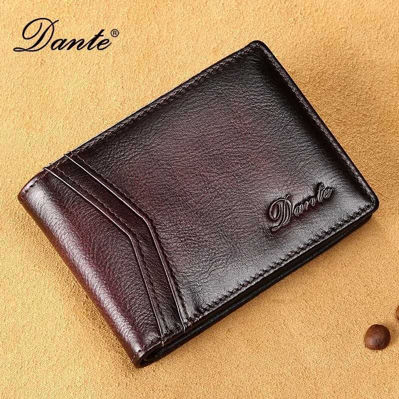 Top Layer Cowhide Wallet Thin Design Color Wiped RFID Anti-theft Card Swiping Drivers License Zero Wallet Horizontal DesignT251119
