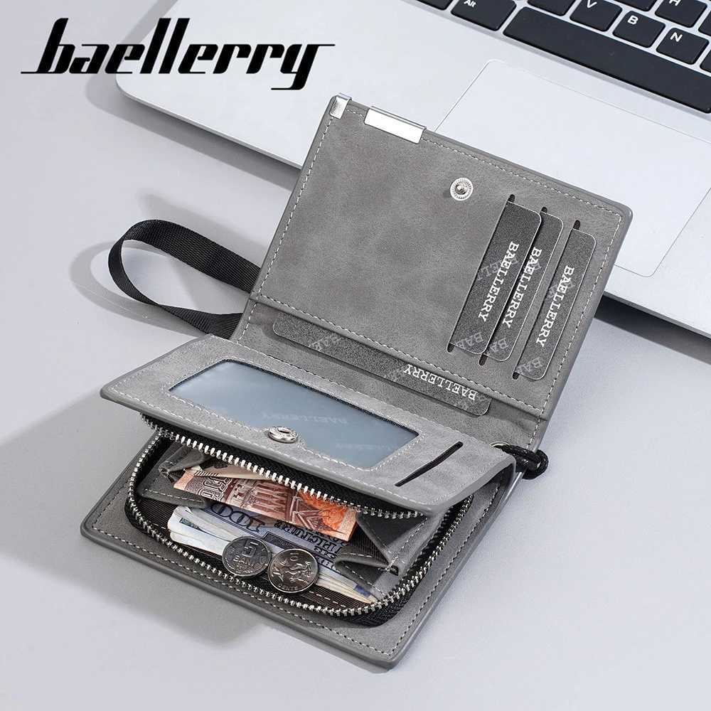 New High Quality Simple Men Wallets Zipper Card Photo Holder Simple Female Coin Purse Large Capacity Card Clips Wallet For MenT251119
