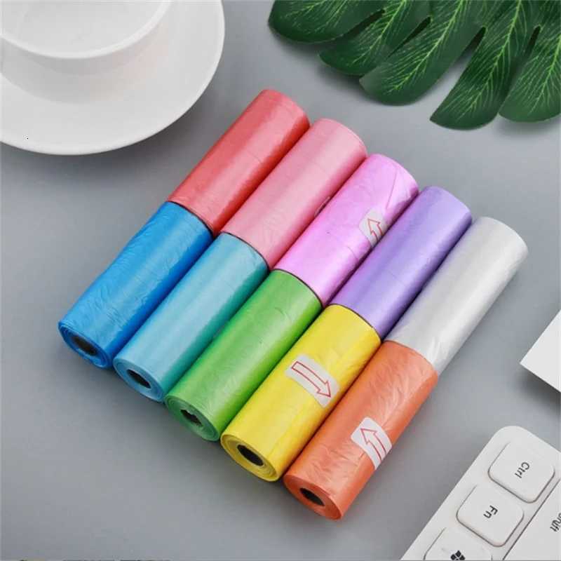 10/20/50/100 Rolls Random Color Pet Supplies Dog Poop Bags For Waste Refuse Cleanup Puppy Cat Pooper Scooper Bag Biodegradable C251119