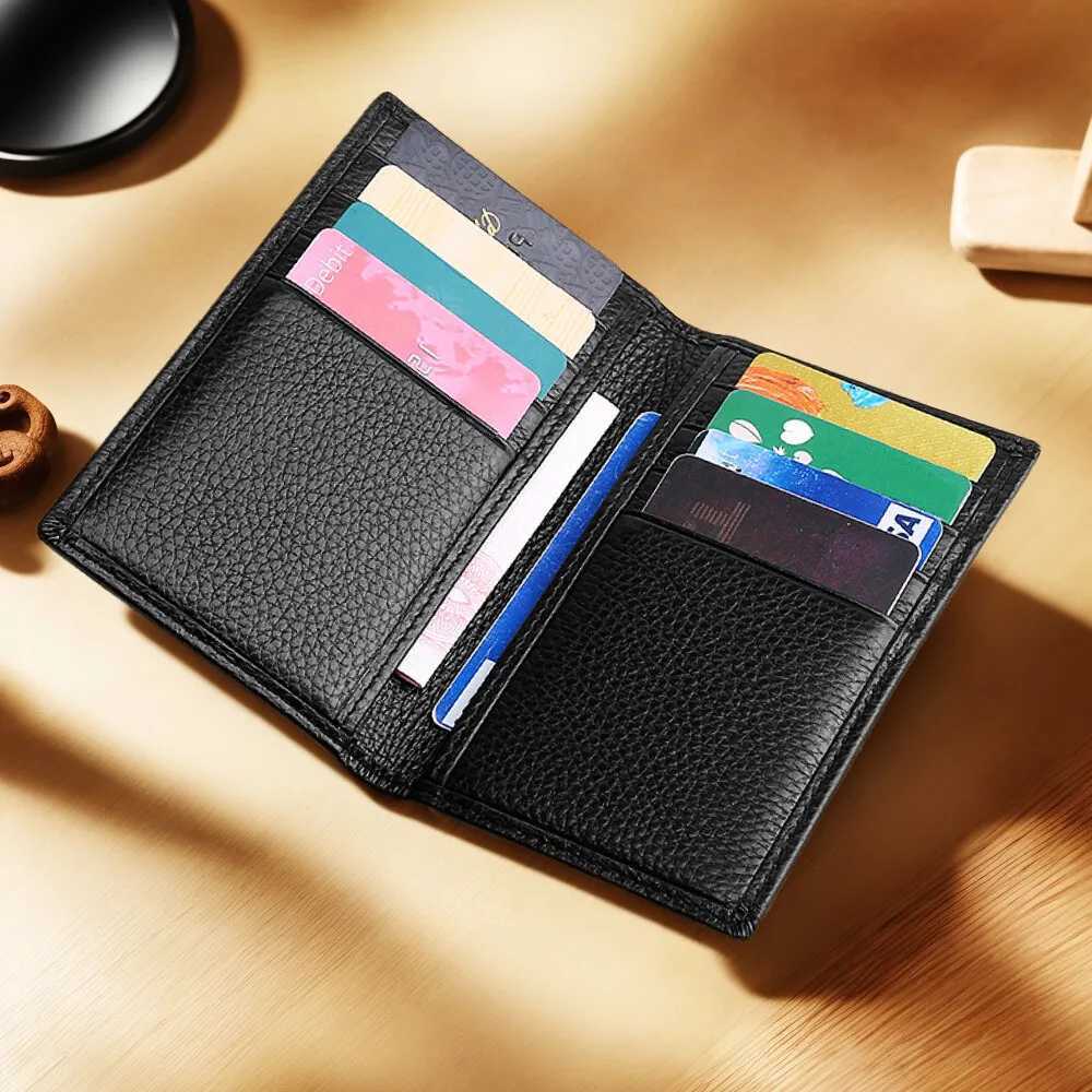 Soft Thin Real Leather Card Holder Men and Women Credit Card VIP ID Cases Slim Simple WalletsT251119