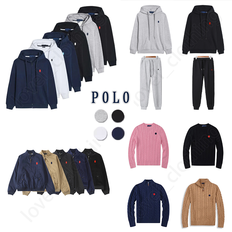 Polo Hoodie Mens Hoodie Sweatshirt Polos High Quality hoodie Zip Up Designer Hoodie Sweater Cardigan Mens Womens Cotton Sweatshirts Pants Autumn Winter