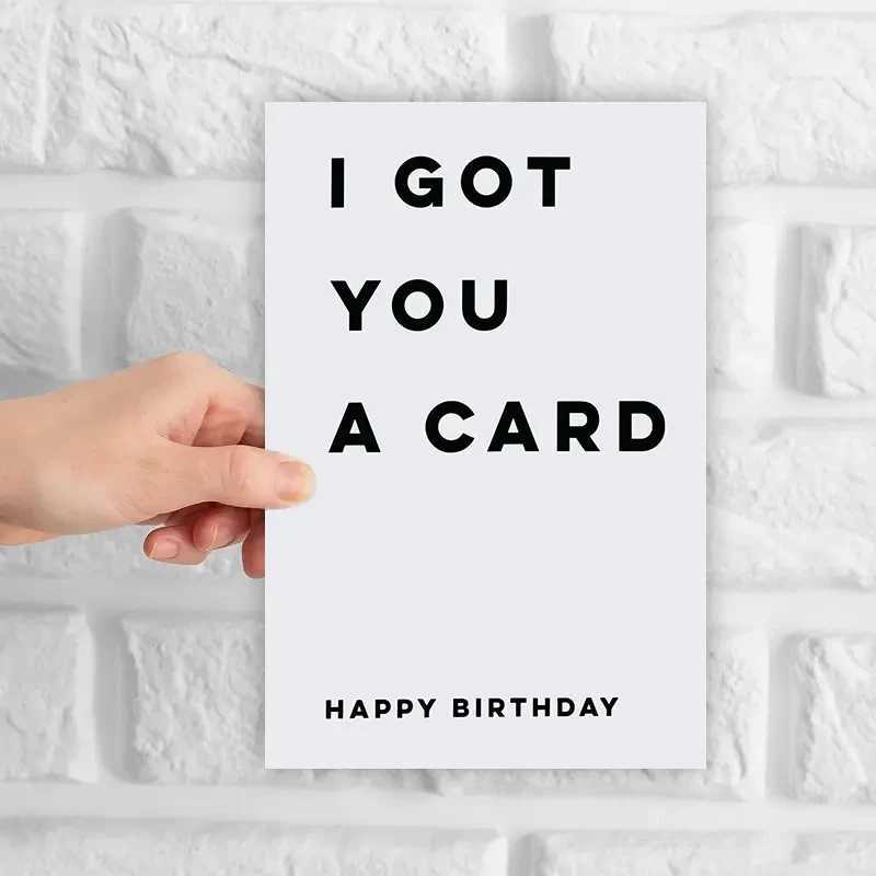 1 pc Funny Birthday Card with Cute Text Creative Greeting Card This is the perfect gift for family friends and colleagues G251119